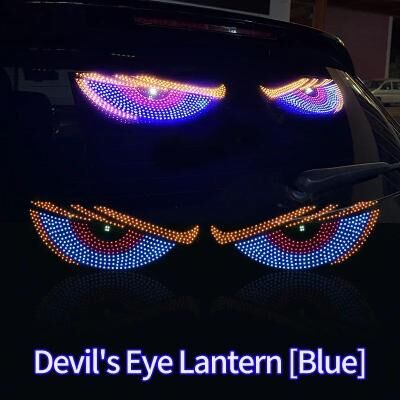 Uplift Treasures RGB Devil Eye LED Rear Window Decorative Light blue