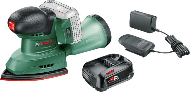 Bosch Universal Sander 18V-10 + POWER FOR ALL 18V 2,5 Ah Accu Set