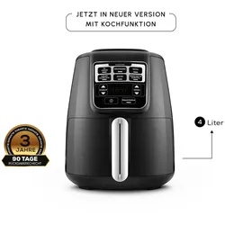 Karaca Air Cook XL 2 in 1 Sprechender Airfryer Schwarz-Chrom