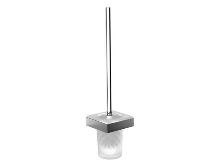 emco liaison toiletborstelset zonder deksel, wandmodel, kom kristalglas gesatineerd, chroom, 181500101