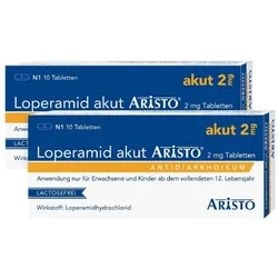 Loperamid akut Aristo 2 mg Doppelpack 2X10 St
