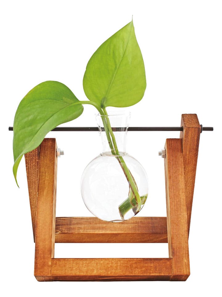 Winkee Vase ''Hydro'' in Hellbraun - (B)20 x (H)18 x (T)8 cm - onesize