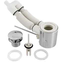 Ideal Standard Ablaufgarnitur SIMPLYU, N8326AA mit Ül. Ideal Flow, Chrom