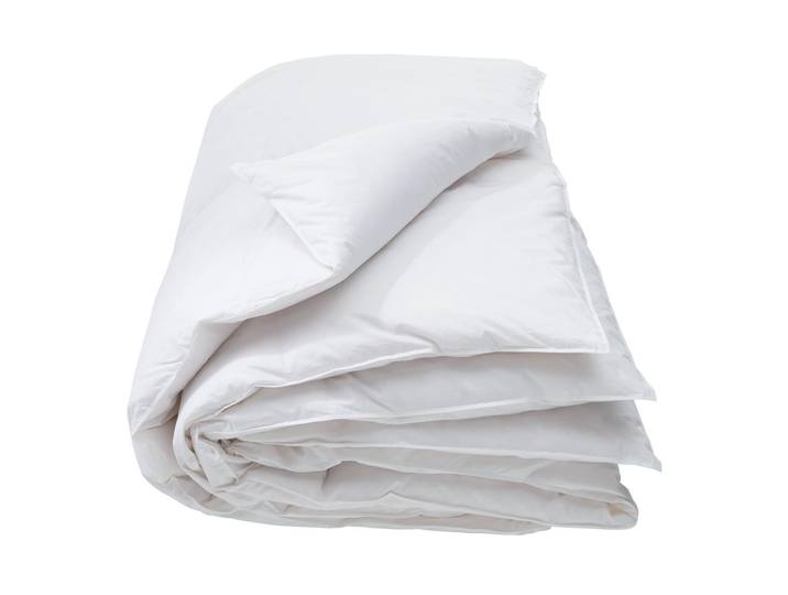 Daunenbettdecke INTERIO BETTWAREN Interio Bettwaren Basic Warm 160 x 210 cm , weiss (weiß), B:160cm L:210cm, Obermaterial: 100% Baumwolle, Bettdecken, Daunenbettdecke