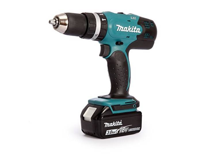 Perceuse à percussion MAKITA sans fil 18 V 2 batteries 3 Ah 13 mm et coffret - DHP453SFE