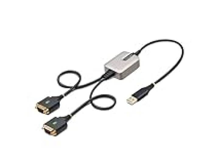 StarTech Adaptateur USB vers Série 2 Ports 60cm, FTDI (2P1FFC-USB-SERIAL)