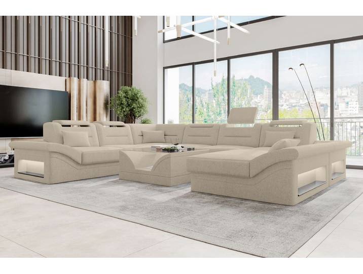 XXL Wohnlandschaft Enzo Stoffsofa