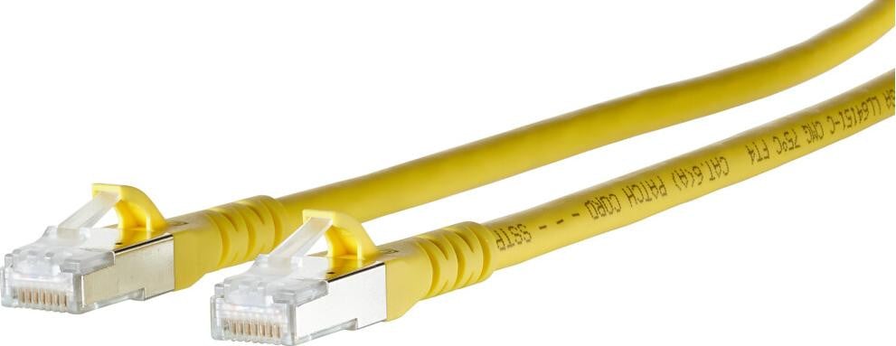 Metz Connect Cat6a patchkabel S/FTP geel 3 meter