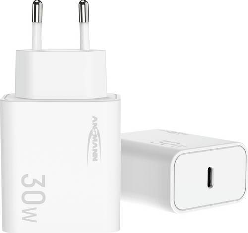 Ansmann Home Charger HC130PD USB Ladegerät 30W 1x USB-C PPS, USB PD, Quick Charge Weiß Innenbereich, Steckdose