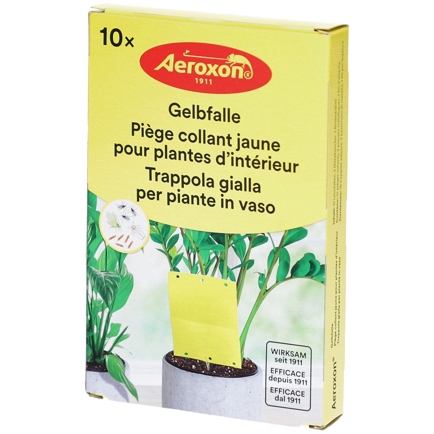 Aeroxon Gelbfalle für Topfpflanzen 10 Stk St Sonstige