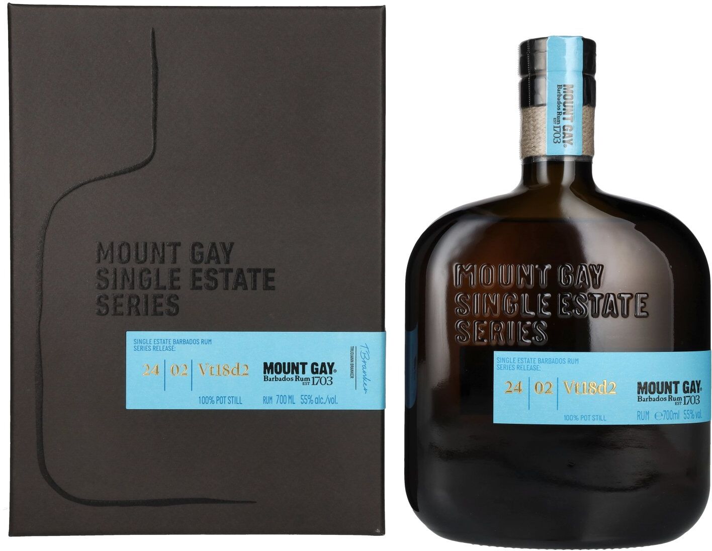 Mount Gay Rum Mount Gay Single Estate Series #24/2 55% Vol. 0,7l in Geschenkbox