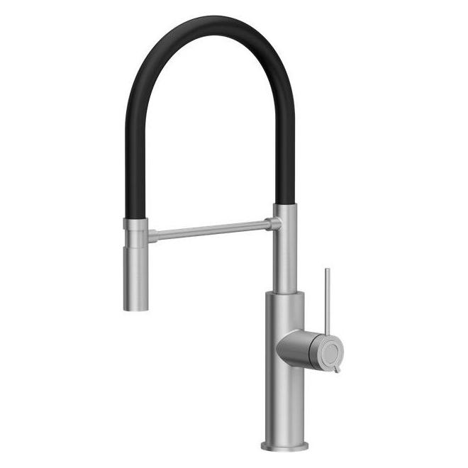 Q Company Küchenarmatur mit flexiblem Schlauch GEMMA Q LINE 3623501 BSBL, Stahl (84818011)