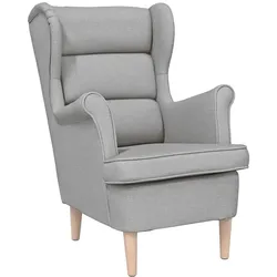 vidaXL Sessel Wolkengrau 74x84x100 cm Stoff