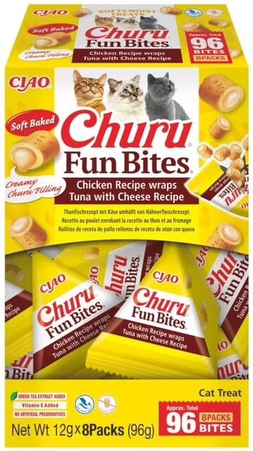 Churu Cat Fun Bite Receta de Pollo con Queso 8 uds x 12g