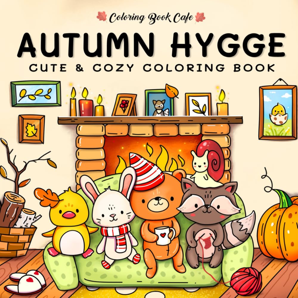 Cafe, Coloring Book - Autumn Hygge: Cute and Cozy Coloring Book for Adults & Teens Featuring Autumn Scenes with Adorable Animals Characters (Cute and Simple Coloring Books) - Preis vom 11.10.2026 03:10:56 h