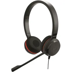 Jabra Evolve 20 SE Headset, Stereo, Kabelgebunden USB-A und -C-Anschluss, UC-Optimiert, Kunstlederohrpolster
