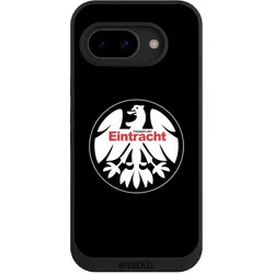 Nivocase Handyhülle für Google Pixel 9a Hülle NIVOpure Case Schwarz Eintracht Frankfurt Offizielles (Google Pixel 9a), Smartphone Hülle, Schwarz