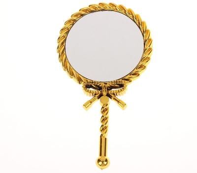 Useful Little Things Handheld Makeup Mirror Round Portable Cosmetic Mirror European Style Pocket Vanity Mirror For Dressing Room Home And Tra gold