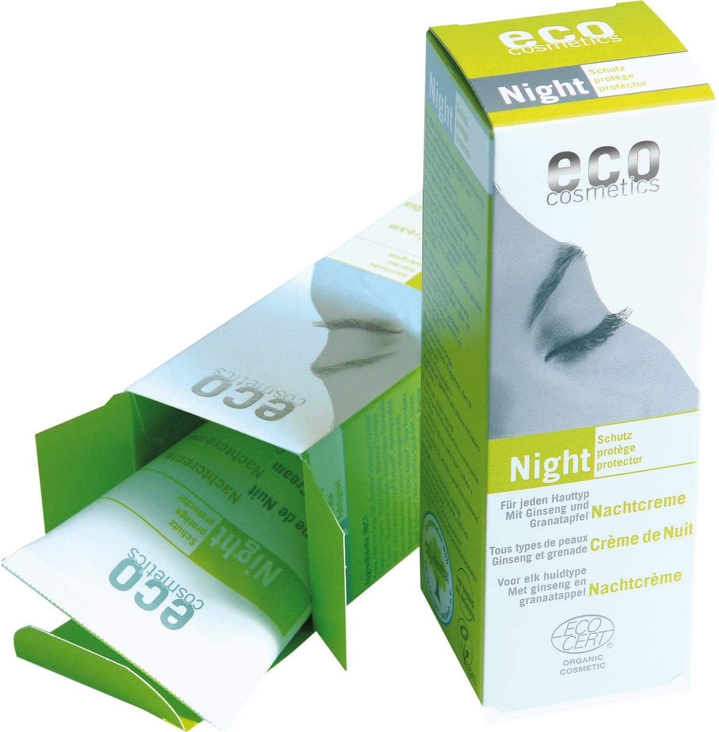 Eco Cosmetics ginseng Créme Visage Nuit 50 ml