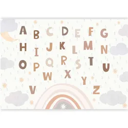 Artgeist, Tapete, Fototapete - Letters in Soft Colours (300 x 210 cm)