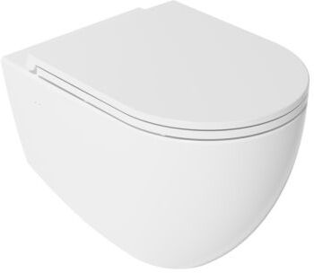 Isvea Infinity Tiefspül WC 10NF02004 Wandhalterung, spülrandlos, weiß