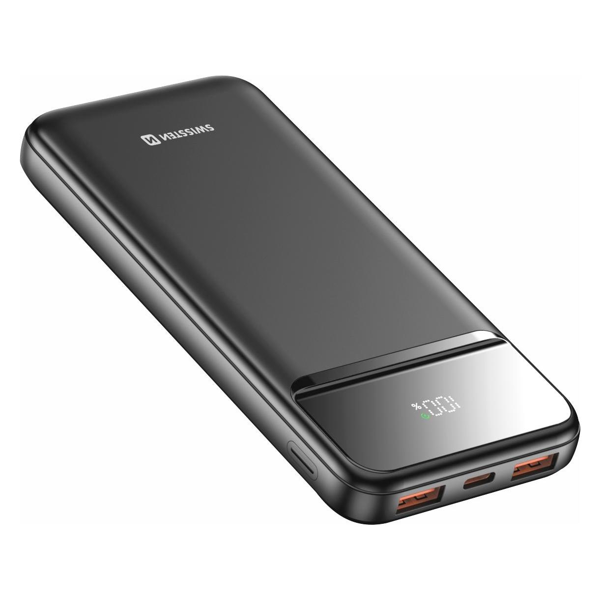 Swissten Power Bank 10000 Mah Power Line II Black (10000 mAh, 22.50 W) (22013946)