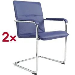 Nowy Styl 2er-Set Besucherstühle »Rumba« blau, 45 cm