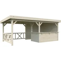 Palmako Carport/Pavillon Connect Lenna 16,6 m2 Set 310 naturbelassen