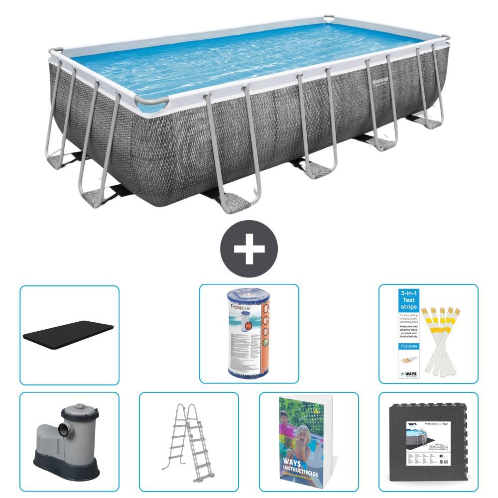 Bestway Power Steel Rechteckig - 549x274x122 cm - 6-teilig S563