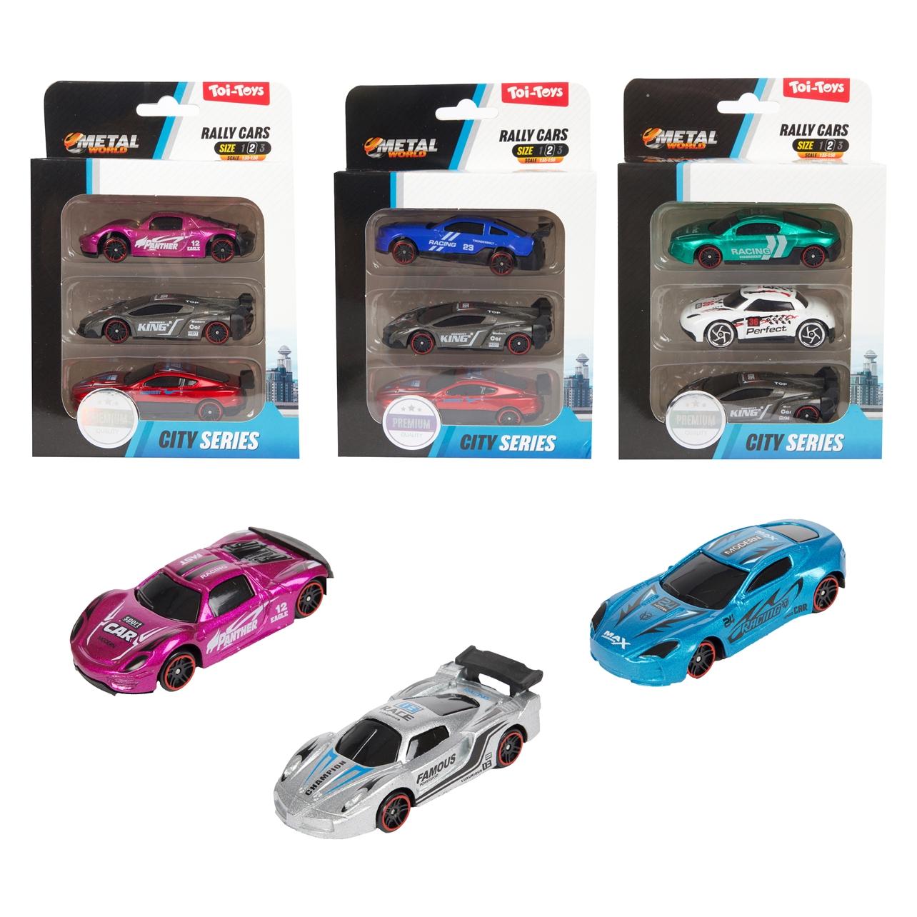 Toi-Toys Rallye-Auto Classic 3 Stück ass. (39987z)