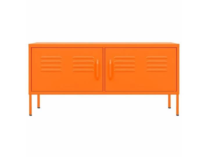 En Promotion Meuble TV CHIC - CLOUD - Meuble Télé Bas - CABINET/BANC TV - Orange 105x35x50 cm Acier 2384539
