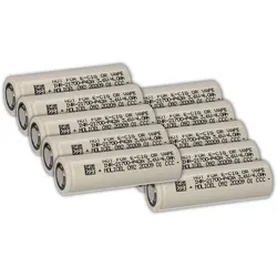 10er Set Molicel INR21700-P42A 3,7V 4200mAh 45A Li-Ion 21700 Akku flat top