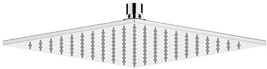 Keuco Kopfbrause Universal 59986010202 chrom-finish (Edelstahl poliert) 250x250mm, eckig