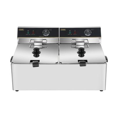 Matériel HORECA Professionelle elektrische Fritteuse 2 Körbe 11L