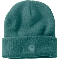 Carhartt Beanie Leatherette Watch Cap 101070 veganer Kunstlederaufnäher