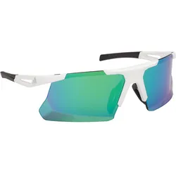 Adidas, Unisex, Sportbrille, Dunamis BI Mirror S3 (Everyday Green Mirror, Weiss, Green Mirror), Grün, Weiss, Mehrfarbig