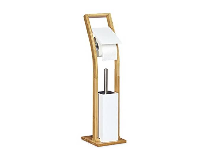 Relaxdays toiletaccessoires set, bamboe, natuur