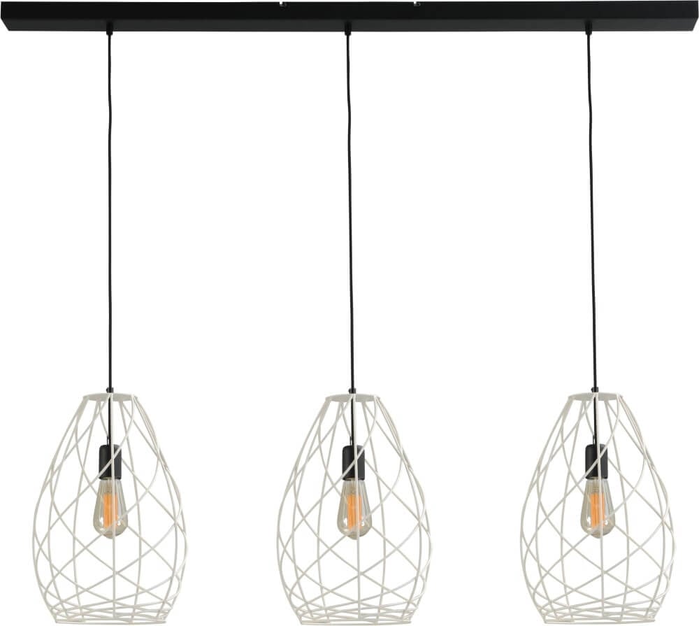 Masterlight Cesto Eetkamerlamp - Wit - Modern Hanglamp van Metaal