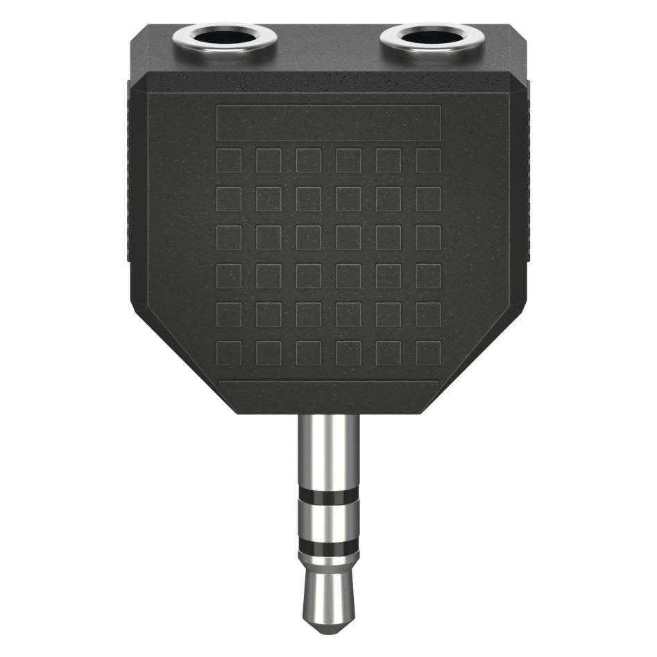Hama Audio-Adapter, 3,5-mm-Klinken-Stecker - 2x 3,5-mm-Klinken-Kupplung, Stereo (00305036)
