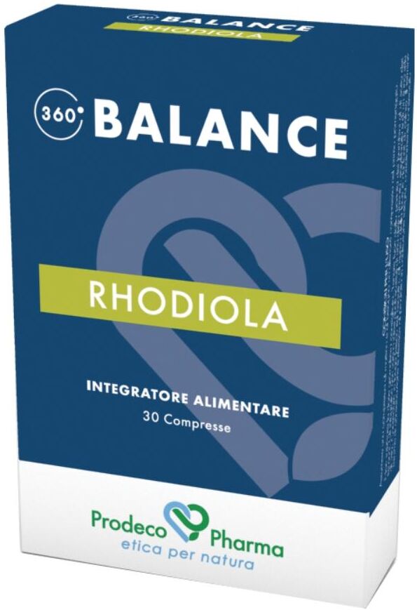 PRODECO PHARMA Srl 360 Balance Rhodiola 30 Compresse - Integratore con Rhodiola Rosea e Crenulata per Energia Naturale