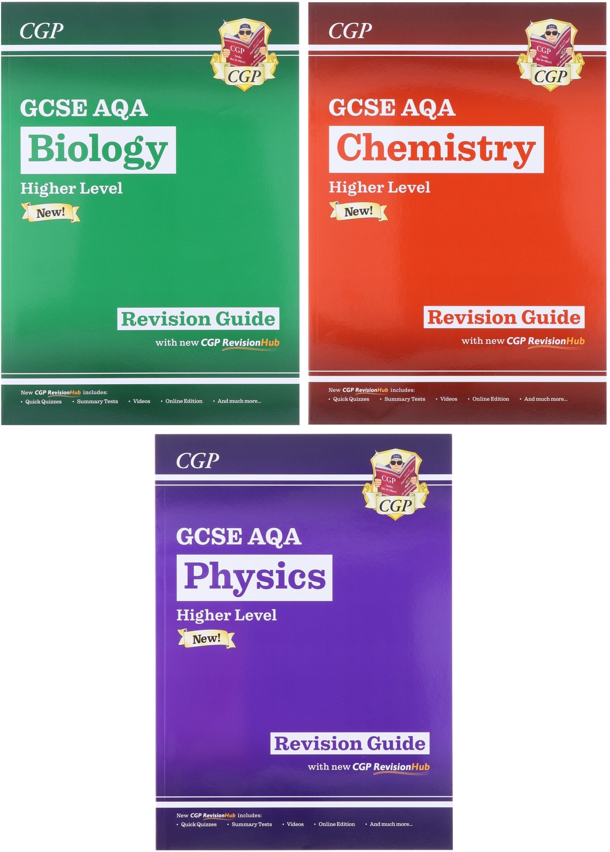 CGP GCSE Science AQA Higher Revision Guide with CGP RevisionHub 3 Books Set - Paperback Coordination Group Publications Ltd (CGP)