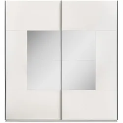 SCHWEBETÜRENSCHRANK Brooklyn mit 2 Türen und Spiegel, kaschmir, 203 cm
