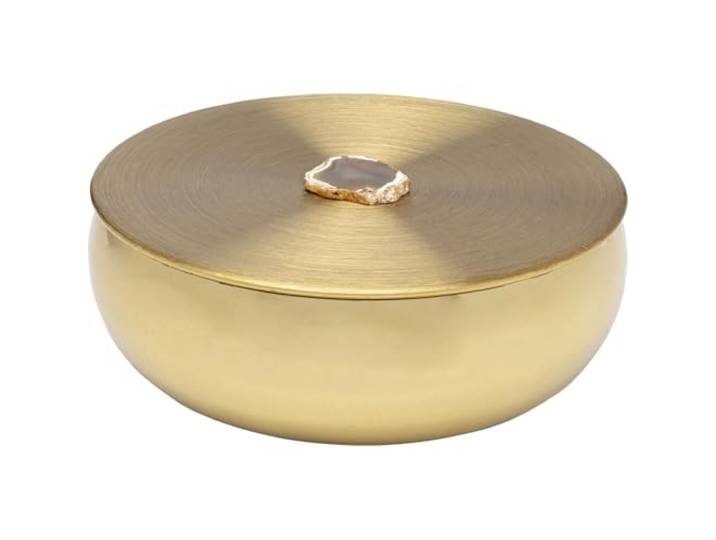 Kare Boîte Shine dorée 24cm Design