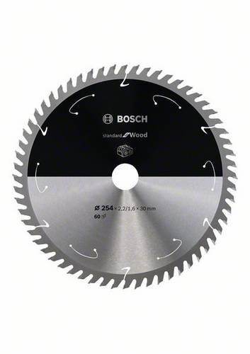 Bosch Accessories 2608837736 Hartmetall Kreissägeblatt 254 x 30mm Zähneanzahl: 60 1St.