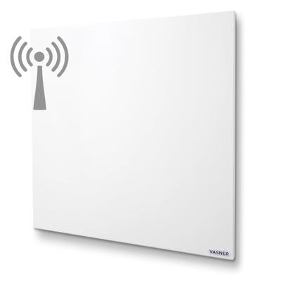 VASNER Infrarotheizung "Citara M RX 450 W", weiß, B/H/T: 60cm x 60cm x 2,5cm, 450 W, rechts, Heizkörper, Metall Heizpaneel weiß mit Funkempfänger