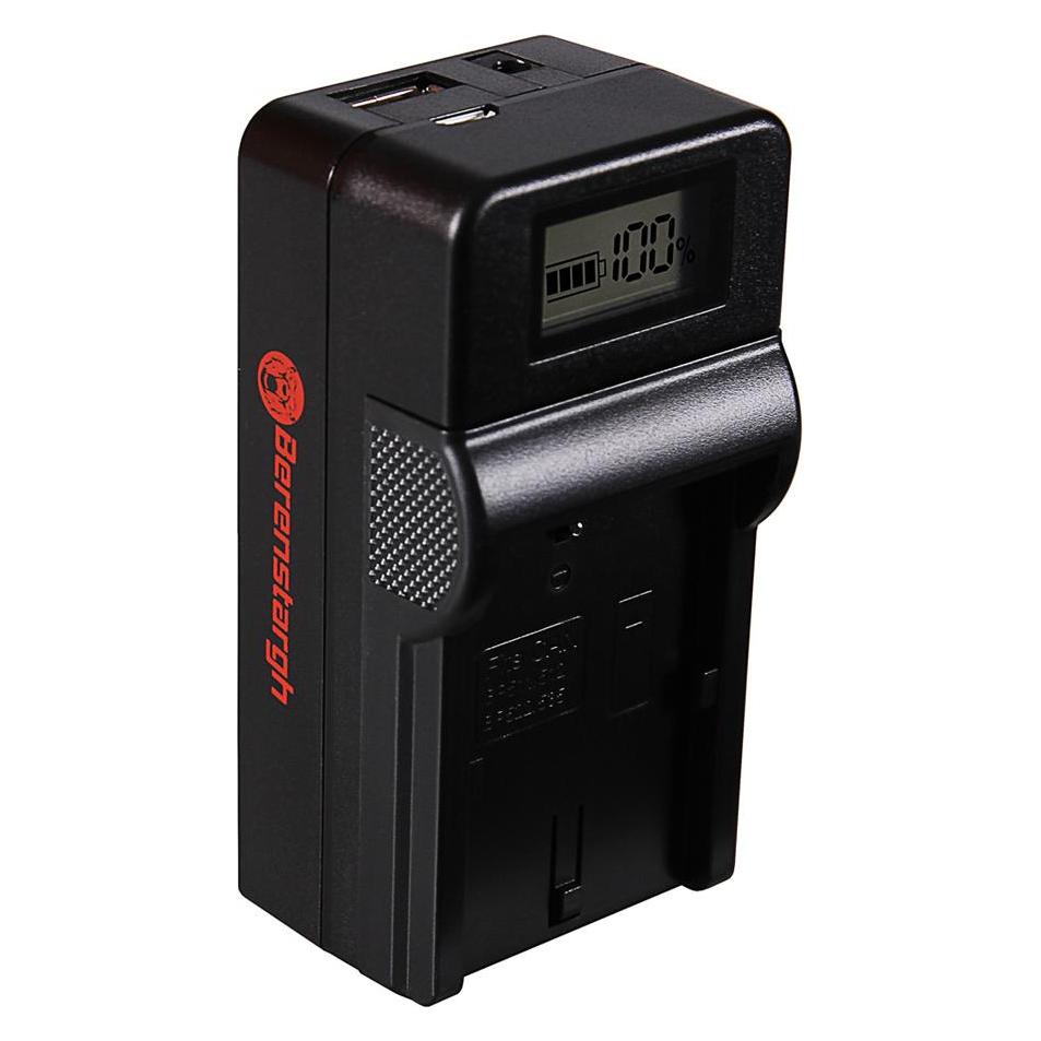 Berenstargh Synchron USB Ladegerät f. Canon BP-511 EOS 650 10D 20D 20Da 300D 300D 40D CMV500 D30 (Kamera Akku Ladegerät) (61064356)