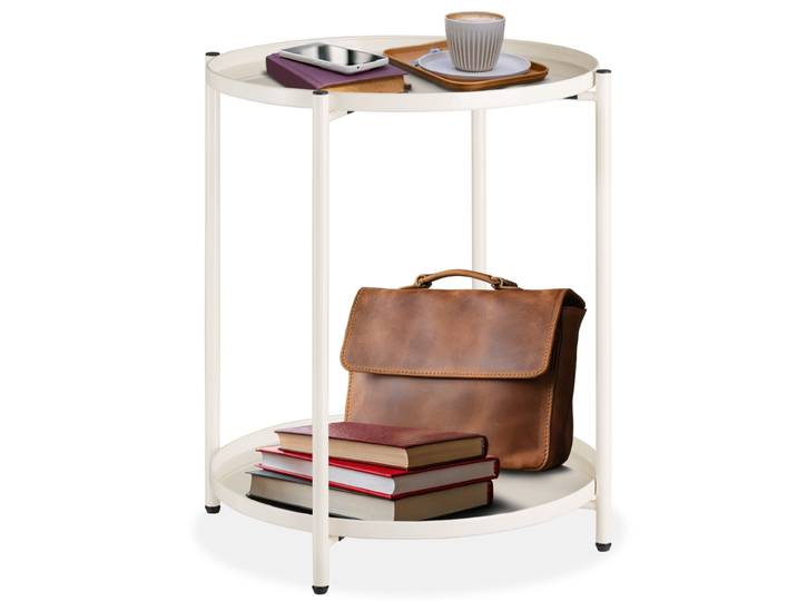 Beistelltisch Oxford 45,5x45,5x53cm - creme