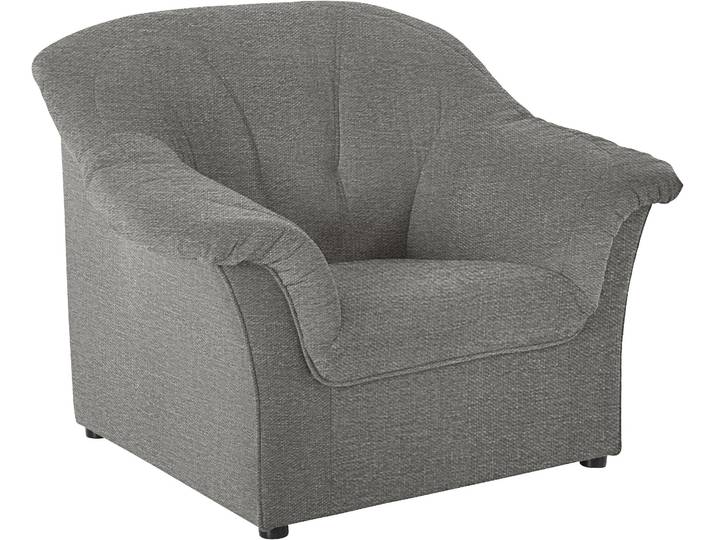 Sessel DOMO COLLECTION Pegnitz zeitlos, elegante Armlehnen, komfortabel , grau, B:105cm H:82cm T:82cm, 100% Polyester, Sessel, Sessel