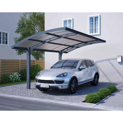Einzelcarport PALRAM - CANOPIA "Arizona", grau (anthrazit), B/H/T: 205cm x, Carports, 100% UV-geschützt