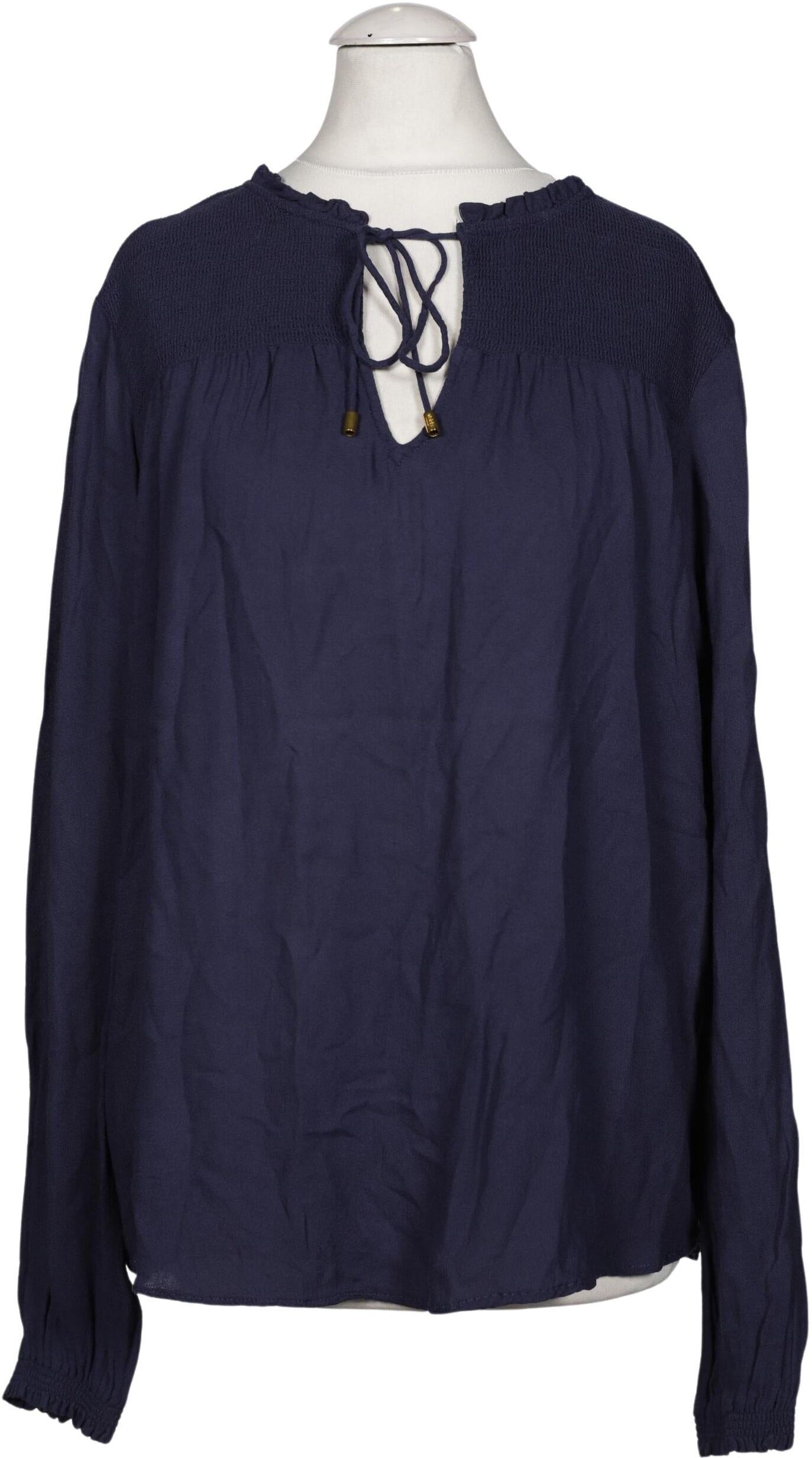 violeta by Mango Damen Bluse, Marineblau, Gr. S, Viskose - Second Hand